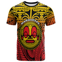 Custom Marquesas Islands T Shirt Mata Tiki Polynesian Pattern LT13 - Polynesian Pride