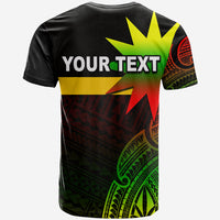 Custom Nauru T Shirt Flag In Heart No.3 LT6 - Polynesian Pride