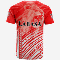 LABASA Football T Shirt Strong Lion Of Fiji LT13 - Polynesian Pride