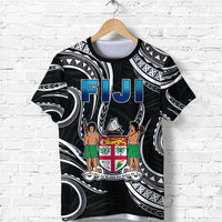 Fiji Coat of Arms T Shirt Polynesian mix Coconut Pattern LT13 - Polynesian Pride