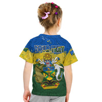 (Custom Personalised) Solomon Islands T Shirt KID Happy 44th Independence Anniversary Polynesian Pattern LT14 - Polynesian Pride