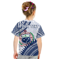 (Custom Personalised) HRPP Samoa T Shirt KID Samoan Coat Of Arms Polynesian Pattern LT14 - Polynesian Pride