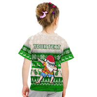 Custom Hawaii Mele Kalikimaka T Shirt Dabbing Santa Green Merry Christmas LT14 - Polynesian Pride
