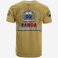 Samoa Independence Day Tribal Tattoo Coat Of Arms T Shirt No.2 LT6 - Polynesian Pride