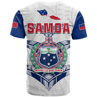 Toa Samoa Rugby T Shirt Siamupini Proud White LT13 - Polynesian Pride