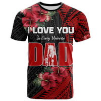 Happy Fathers Day T Shirt Polynesian Best Dad Ever LT13 Red - Polynesian Pride