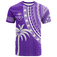 (Custom Text and Number) Fiji Rugby Sevens T Shirt Fijian 7s Tapa Polynesian Purple LT13 - Polynesian Pride