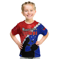 Happy Samoan Fathers Day T Shirt Hibiscus Mix Polynesian Pattern LT14 - Polynesian Pride