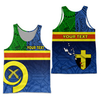 (Custom Personalised) Vanuatu Tafea Province Day Combo Men Tank Top and Men Short Tafea Flag Color Style LT9 - Polynesian Pride