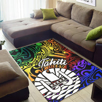 Tahiti Area Rug - Rainbow Polynesian Pattern - Polynesian Pride