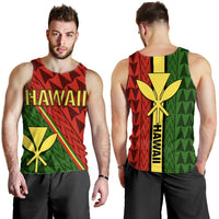 Kanaka Polynesian Men's Tank Top - Energetic Red - Polynesian Pride