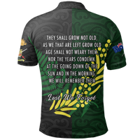New Zealand Maori ANZAC Spirit Polo Shirt - Lest We Forget - Polynesian Pride