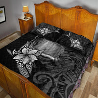 Tokelau Quilt Bed Set - Fish With Plumeria Flowers Style - Polynesian Pride