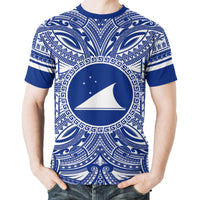 Tokelau T Shirt Tokelau Coat of Arms Polynesian Flag Color - Polynesian Pride