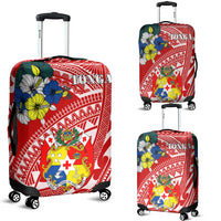 Tonga Luggage Covers - Polynesian Pattern Red Color LT7 Red - Polynesian Pride