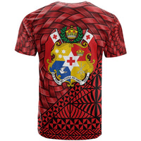 Tonga T Shirt Custom Tapa Patterns With Bamboo - Polynesian Pride