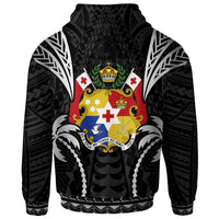 Tonga Zip up Hoodie Blood Runs Through My Veins Style Black - Polynesian Pride