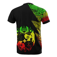Tonga T Shirt Polynesian Pattern Reggae Flash Style - Polynesian Pride