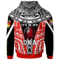 Tonga Hoodie Its In My DNA Red Color - Polynesian Pride