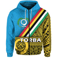 Custom Vanuatu Torba Province Day Hoodie Torba Flag Color Style LT9 Zip Hoodie Yellow - Polynesian Pride