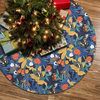 Tropical Buttterfly And Flower Tree Skirt - Polynesian Pride