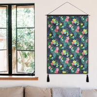 Tropical Hibiscus Hanging Poster - AH Hanging Poster 50 x 75 cm Cotton And Linen - Polynesian Pride