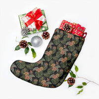 Tropical Hibiscus Monstera Leaf Christmas Stocking - Polynesian Pride