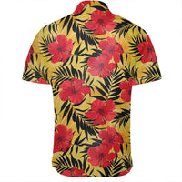 Hawaiian Shirt - Tropical Flowers And Palm Leaves Shirt - Polynesian Pride