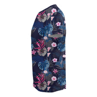 Hawaii Tropical Palm Tree and Flower T Shirt - Polynesian Pride