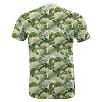 Hawaii Tropical Plumeria White T Shirt - Polynesian Pride