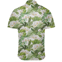 Hawaiian Shirt - Tropical Plumeria White Shirt - Polynesian Pride