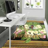 Vanuatu Area Rug - Polynesian Gold Patterns Collection - Polynesian Pride