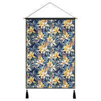 Vintage Floral Hanging Poster - AH- Hanging Poster 43 x 65 cm Cotton And Linen - Polynesian Pride