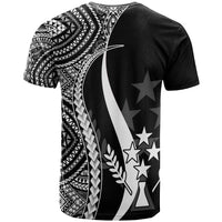 Kosrae Custom T Shirt White Micronesian Tentacle Tribal Pattern - Polynesian Pride