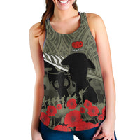 New Zealand ANZAC 2022 Women Racerback Tank Maori Camouflage LT14 - Polynesian Pride