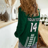(Custom Text And Number) Hawaii Football Women Casual Shirt Kakau Rainbow Warriors Helmet LT14 - Polynesian Pride