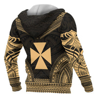 Wallis nd Futuna Polynesian Chief Custom Hoodie Gold Version - Polynesian Pride