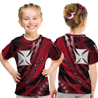 Wallis et Futuna T Shirt Artsy Style Black LT9 Kid Black - Polynesian Pride