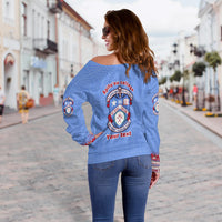 (Custom Personalised) Tonga Apifo'ou College Off Shoulder Sweater Special Style LT16 - Polynesian Pride