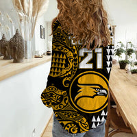 (Custom Personalised) Hawaii Nanakuli High School Women Casual Shirt Tribal Kakau LT9 - Polynesian Pride