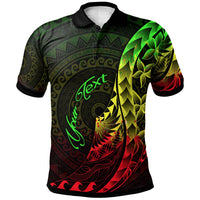 Nauru Polo Shirt Custom Polynesian Pattern Style Reggae Color Unisex Reggae - Polynesian Pride