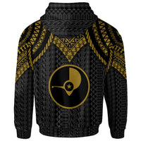 Yap Custom Hoodie Polynesian Armor Style Gold - Polynesian Pride