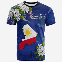 Philippines Custom T Shirt Filipino With Map Unisex Blue - Polynesian Pride