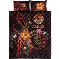 Polynesian Tahiti Quilt Bed Set - Legend of Tahiti (Red) - Polynesian Pride