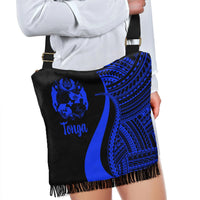 Tonga Boho Handbag - Blue Polynesian Tentacle Tribal Pattern - Polynesian Pride