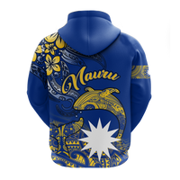 Nauru Independence The Way of Water Hoodie LT2 - Polynesian Pride