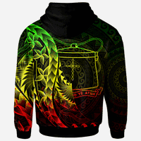 Tokelau Zip Hoodie Custom Polynesian Pattern Style Reggae Color - Polynesian Pride