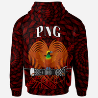 Papua New Guinea Zip Hoodie Kokopo Polynesian Patterns With Bamboo - Polynesian Pride