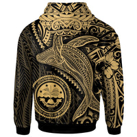 Federated States of Micronesia Hoodie Humpback Whale & Coat of Arms Gold - Polynesian Pride