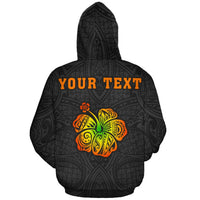 Hula Girl Polynesian Zip up Hoodie - Polynesian Pride